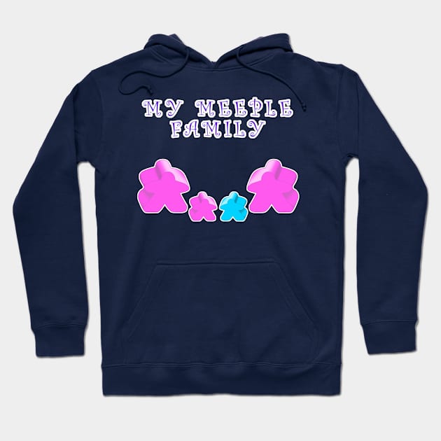 Meeple family 2 woman 1 boy 1 girl Hoodie by MononcGeek